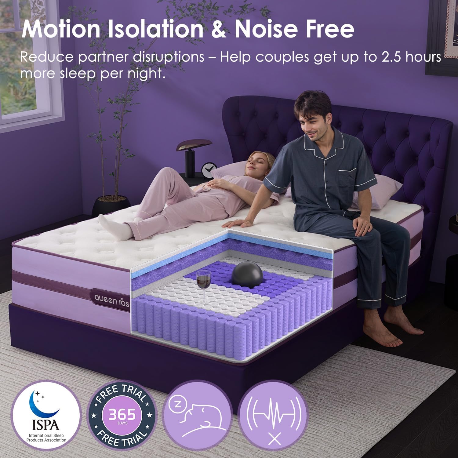 Queen Rose - Hybrid Mattress Cozy