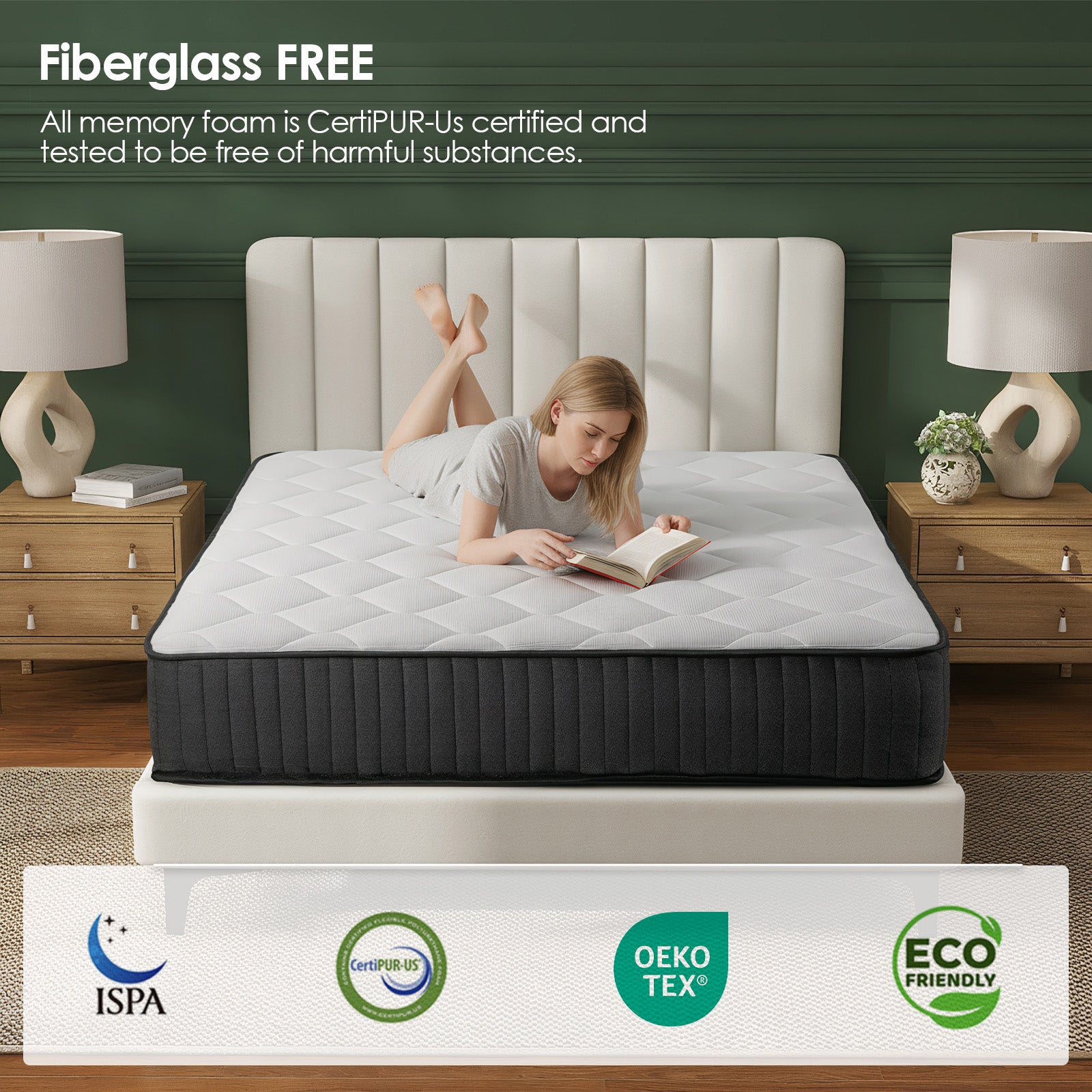 Queen Rose 10-Inch Hybrid Mattress – Restful Nights