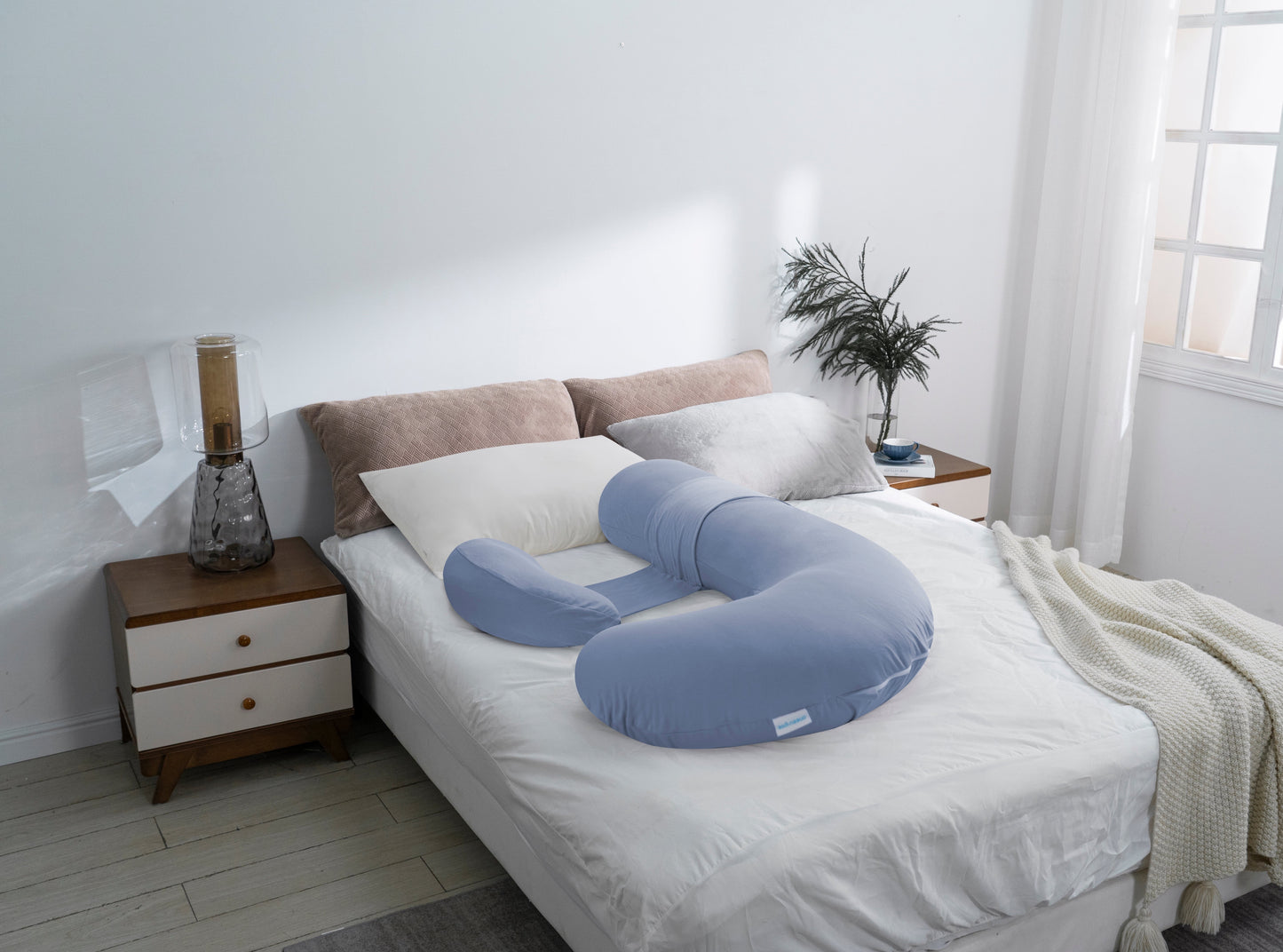 Classic F-Shaped Maternity Pillow
