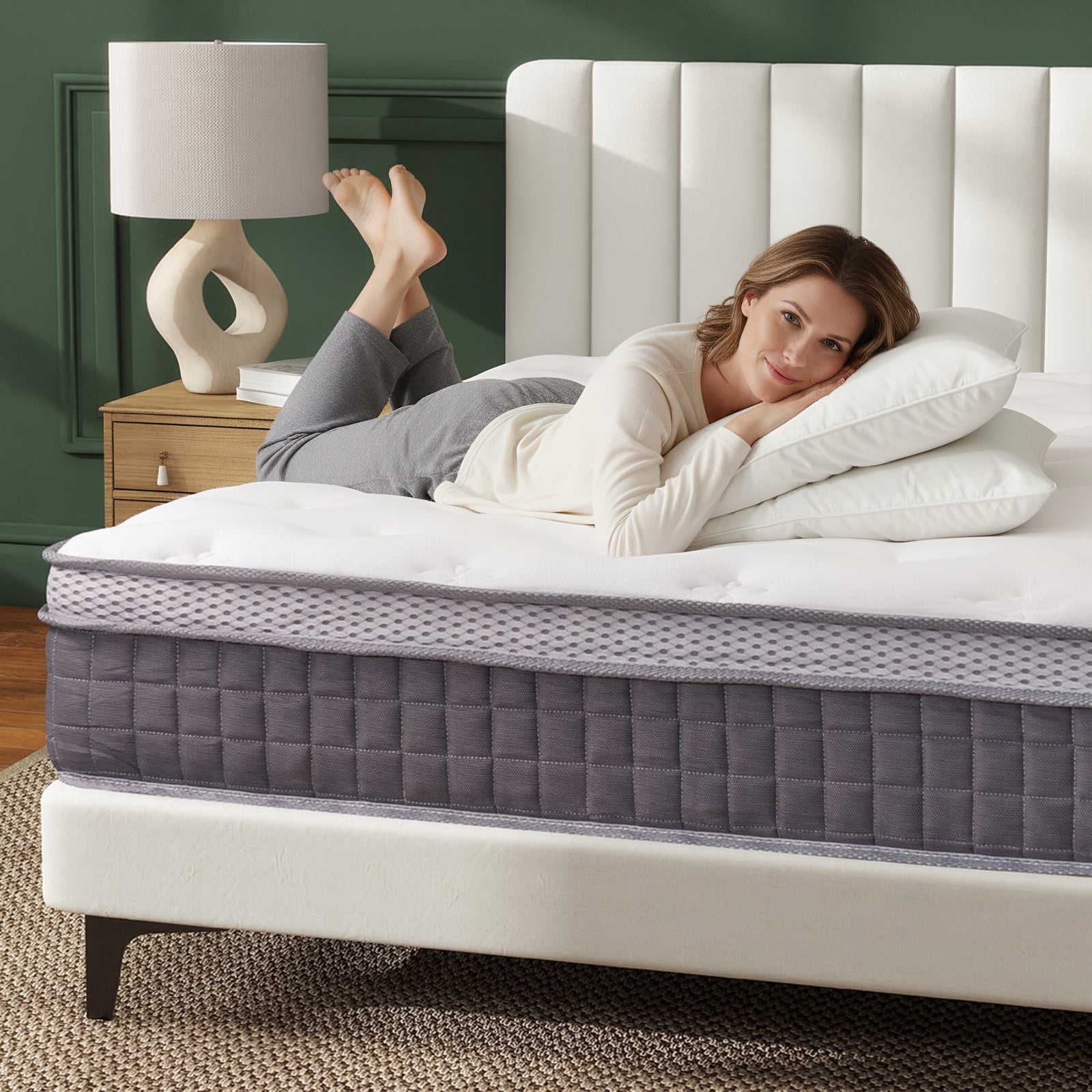 Queen Rose 10-Inch Hybrid Mattress – Cool Drift