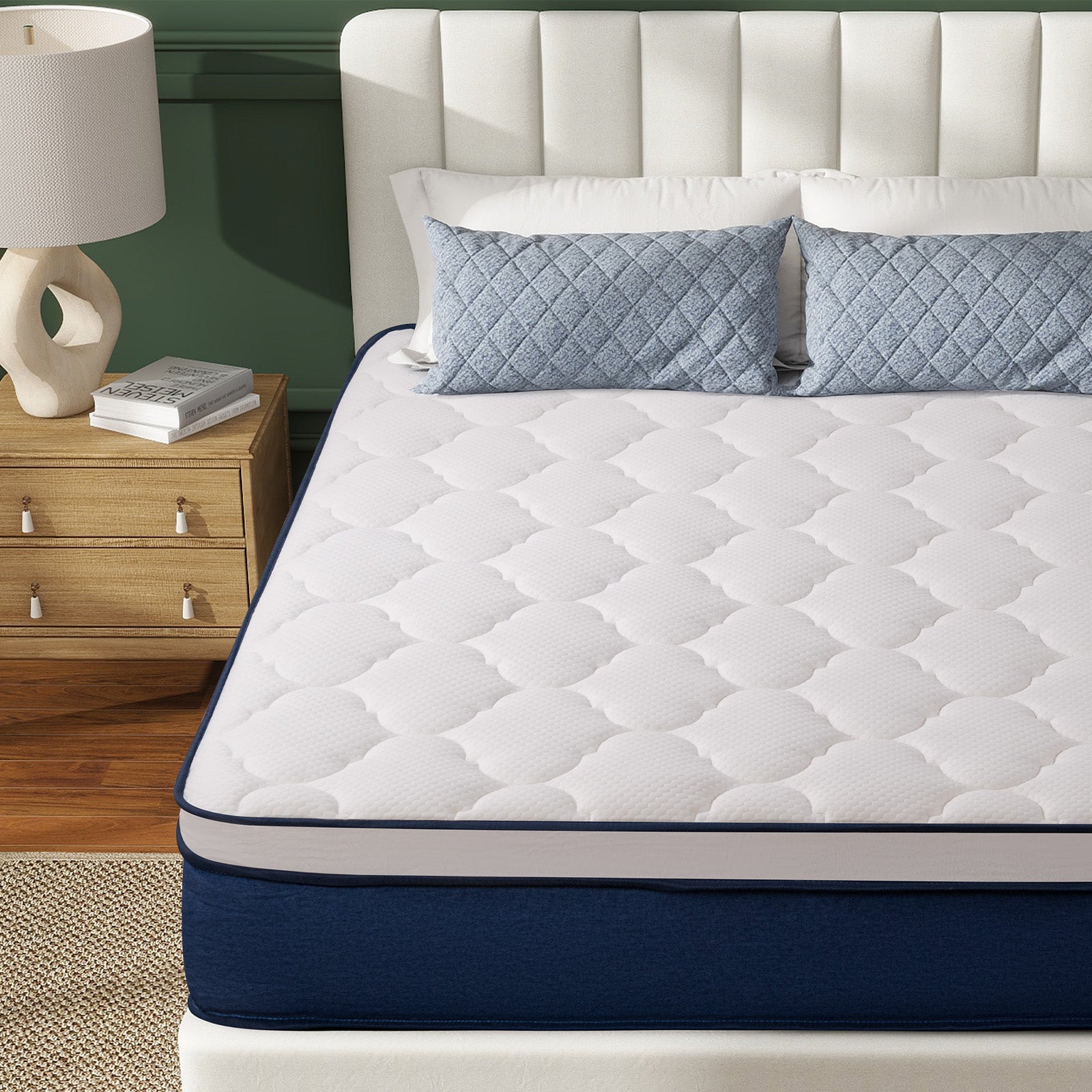 Queen Rose 10-Inch Hybrid Mattress – Ocean Breeze